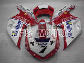 Ducati 848 / 1098 / 1198 2007-2011 Injection ABS Fairing - Unibat - Red White - MFS4145